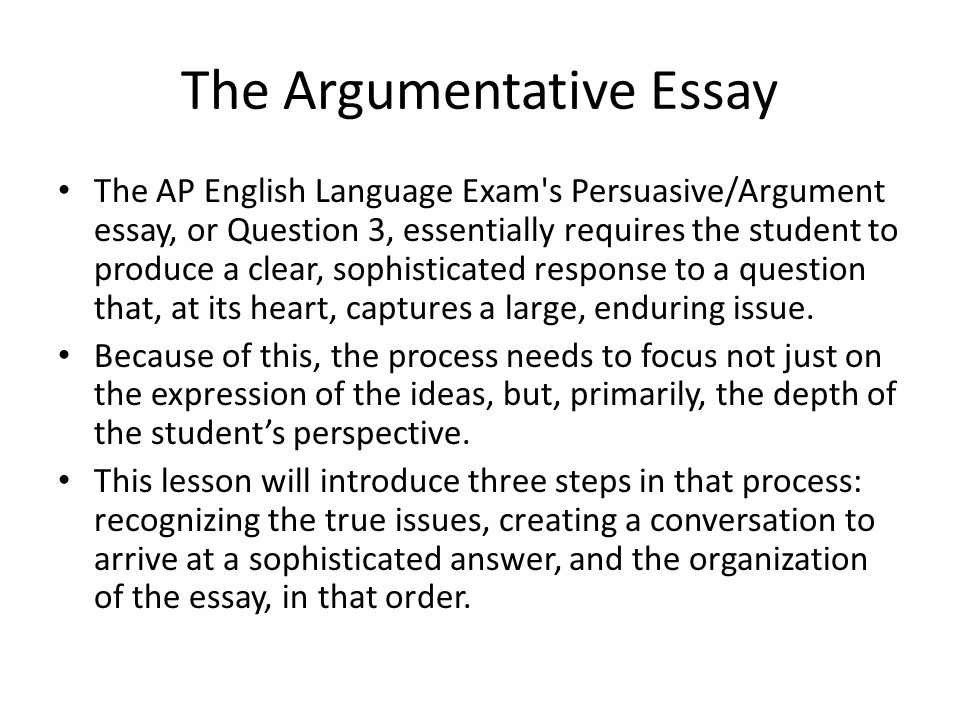 How to Craft an Argument for AP English Language